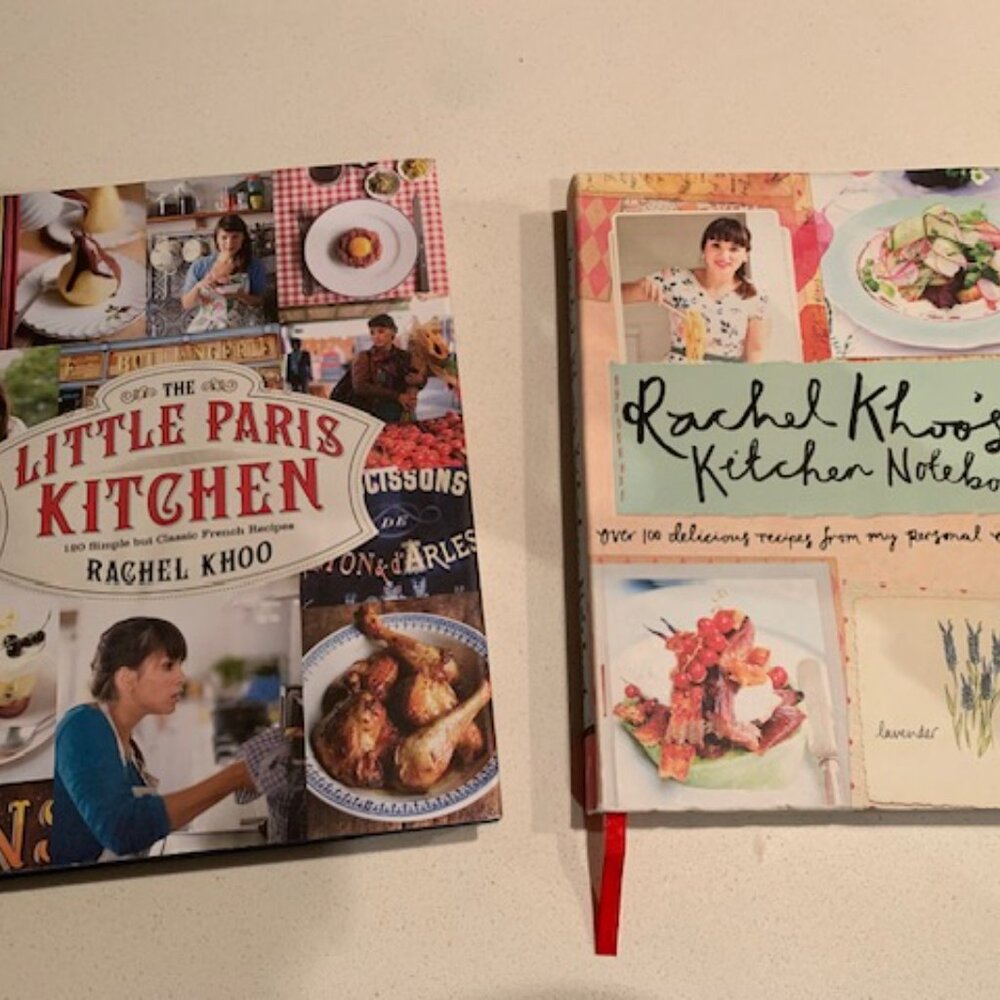 Rachel Khoo cookbooks : My Litte Paris Kitchen + Rachel Khoo Kitchen Notebook